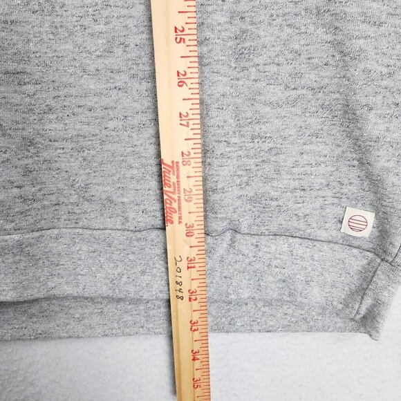 Marine Layer Sweater Mens XXL Heather Gray Sherpa Crew Neck Pullover Casual NEW - Picture 8 of 13